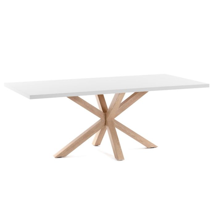 Mesa Argo Melamina Acero Efecto Madera, 160 Cm