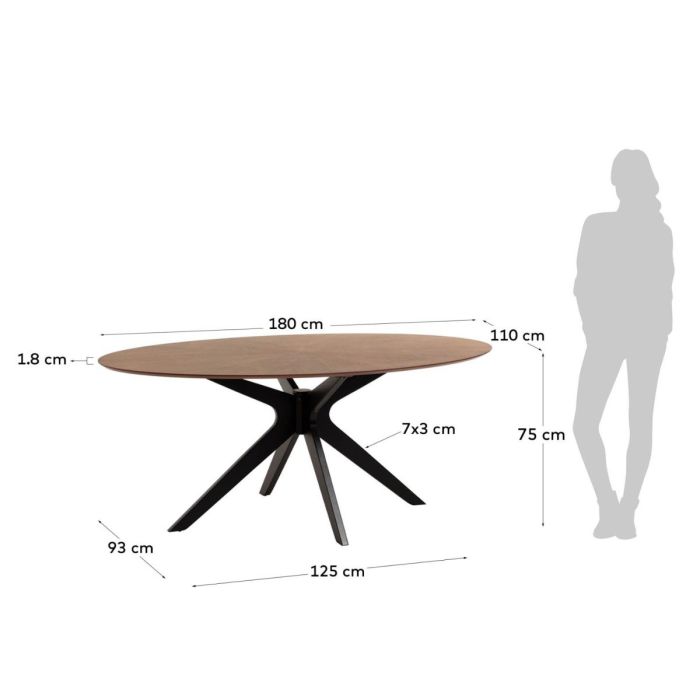 Mesa Comedor Atemporal Nogal 8 Personas