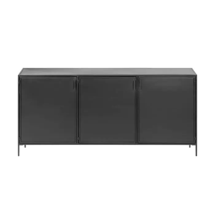Aparador Shantay Acero Pintado Negro, 160 Cm