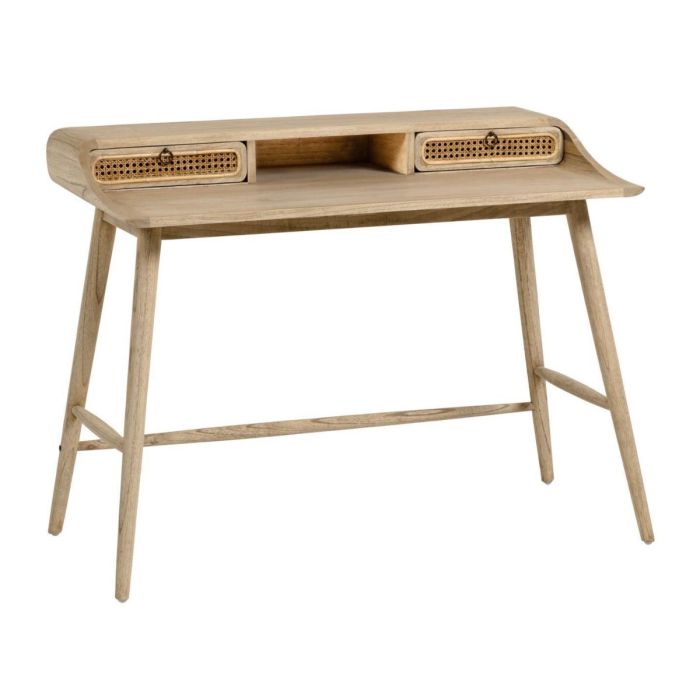 Escritorio Nalu Estilo Nórdico Madera Mindi Ratán 