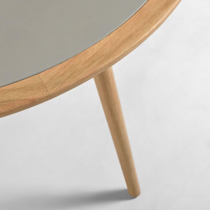 Mesa Comedor Ovalada Polycemento Madera, 200 Cm