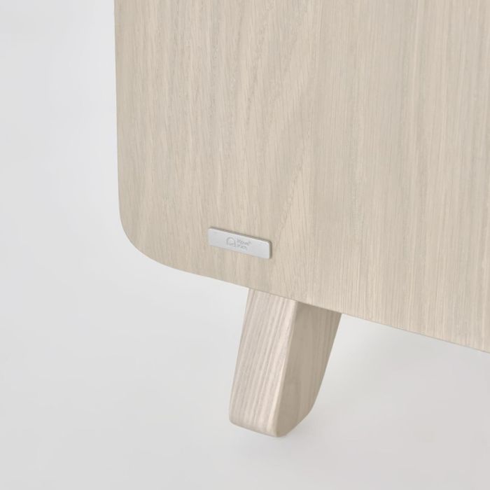 Cómoda Nunila Madera Natural Blanco, 90 Cm