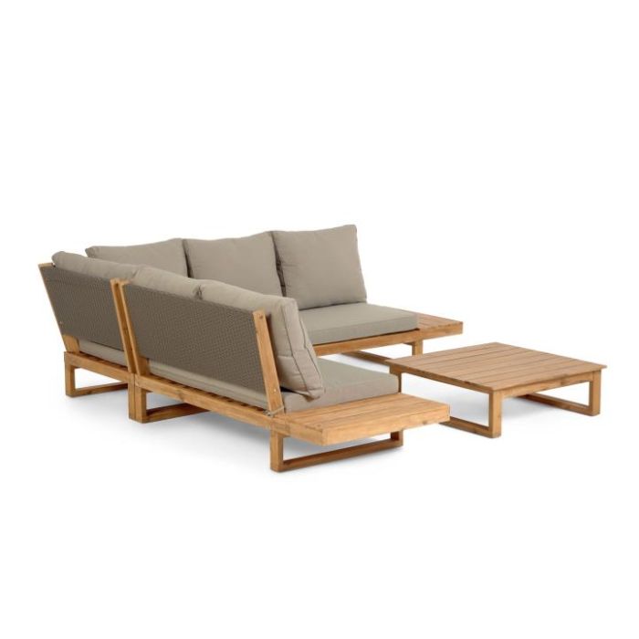Set Sofá Mesa Exterior Flaviina Estilo Escandinavo