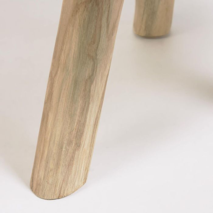 Mesa Auxiliar Estilo Escandinavo Madera Teca Natural, 35 cm