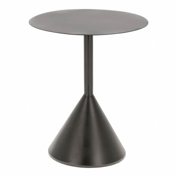 Mesa Auxiliar Yinan Hierro Acabado Pintado Negro Estilo Moderno, 48 Cm