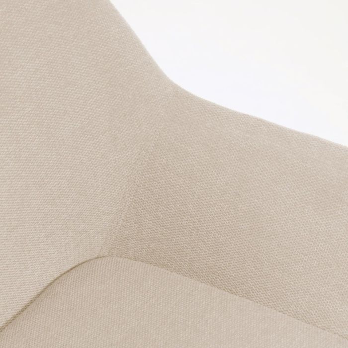 Silla Tejido Beige Madera Fresno Acabado Oscuro, 59 Cm