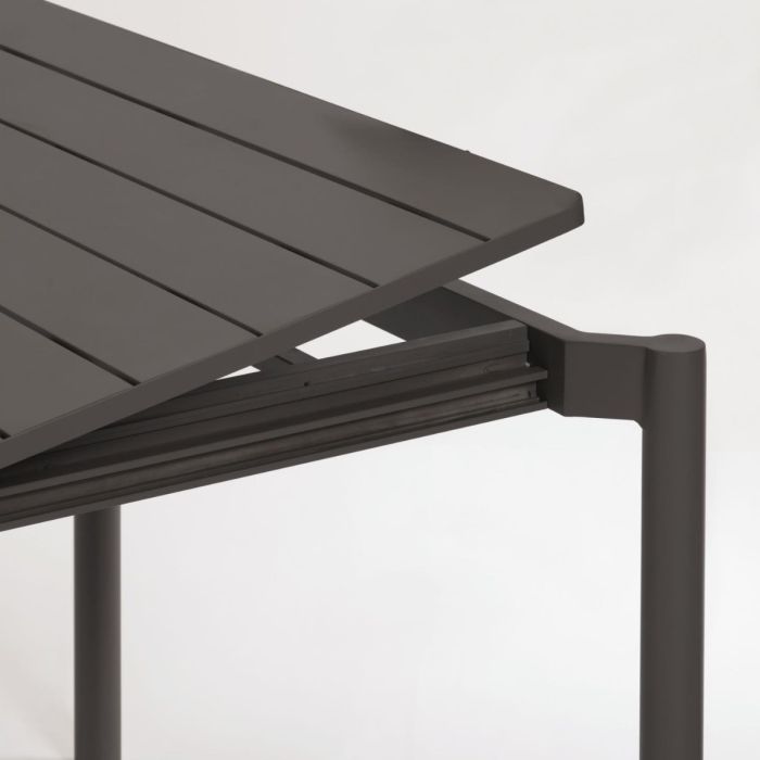 Mesa Extensible  Exterior Aluminio Negro,180 (240) Cm