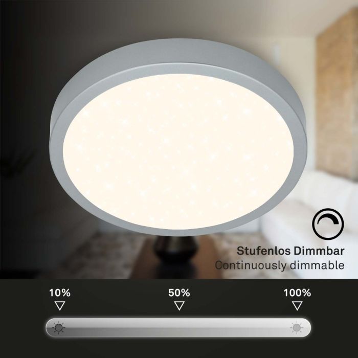 Lámpara Led De Superficie Efecto Estrella