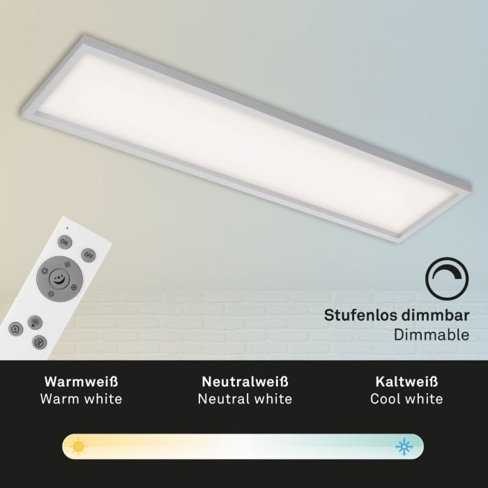 Panel Led CCT, 119,5 CM, 3800 Lumen, 36 Watt, Cromo Mate