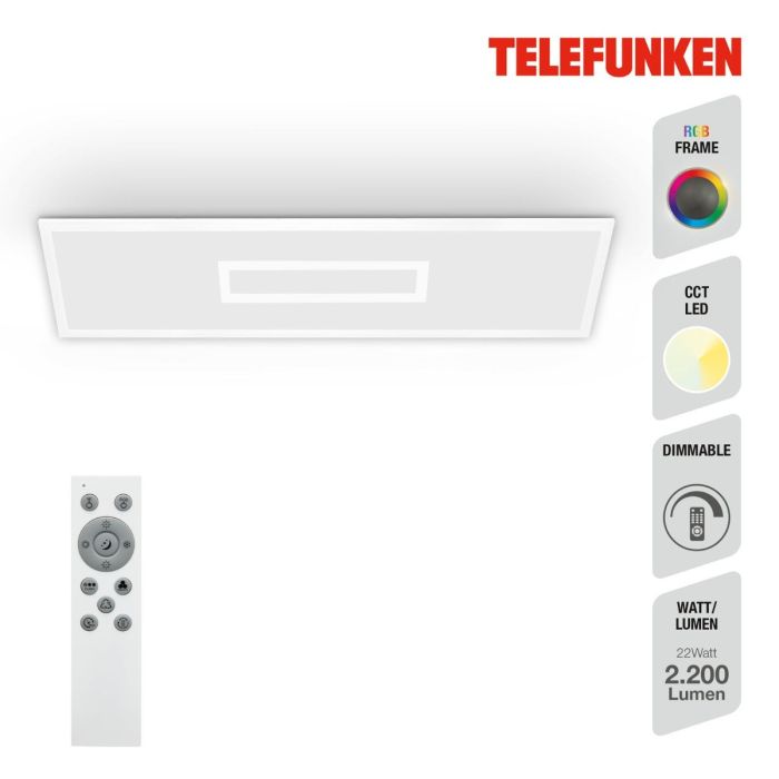 Panel Led Telefunken Memoria Mando Distancia, 100 Cm