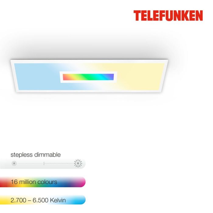 Panel Led Telefunken Memoria Mando Distancia, 100 Cm