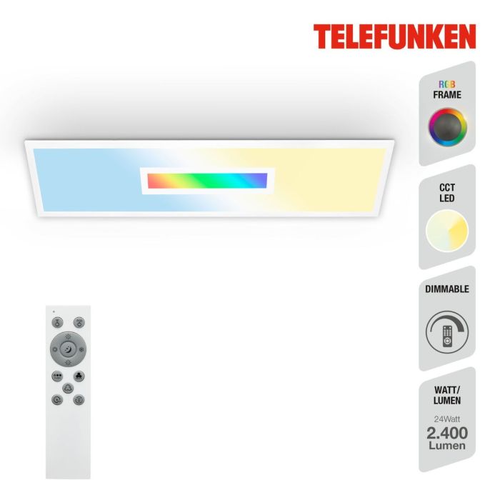 Panel Led Telefunken Memoria Mando Distancia, 100 Cm
