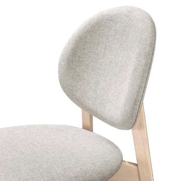 Silla Comedor Tejido Gris Claro Roble, 47'5 Cm