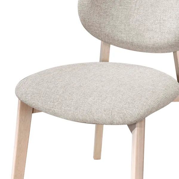 Silla Comedor Tejido Gris Claro Roble, 47'5 Cm