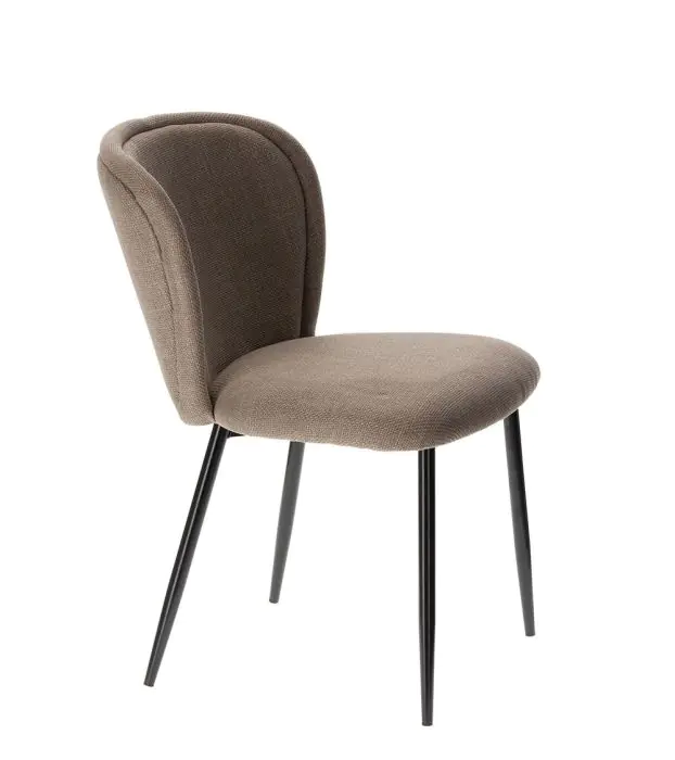 Silla Comedor Tejido Gris Metal, 52'5 Cm