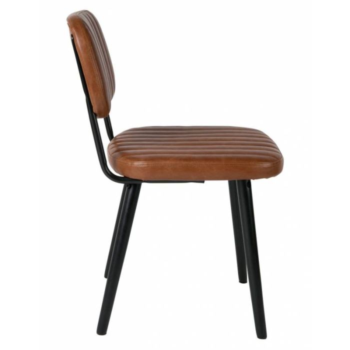Silla Jake Símil Piel Madera Roble, 81 Cm