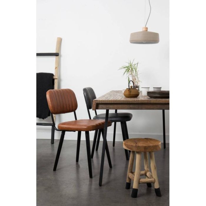 Silla Jake Worn Negro Desgastado, 81 Cm