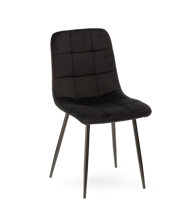 Silla Manta Terciopelo Negro