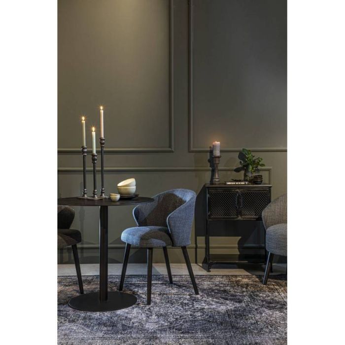 Silla Tejido Azul Oscuro Hierro, 52'5 Cm