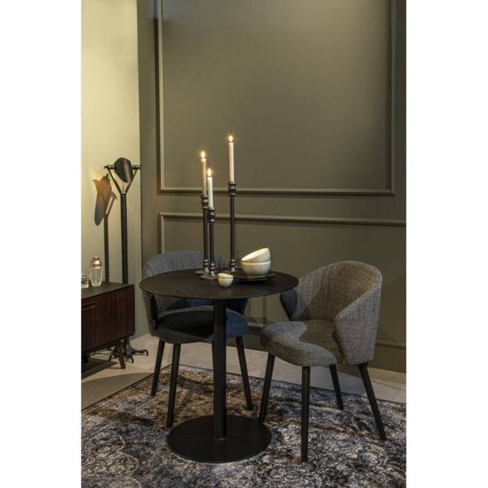Silla Tejido Azul Oscuro Hierro, 52'5 Cm