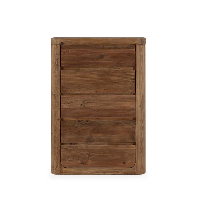 Chifonier en madera de pino recuperado natural envejecido 92 cm
