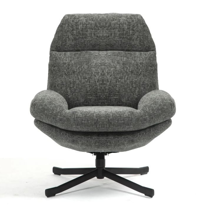 Sillón Reclinable Giratorio Gris, 78 Cm