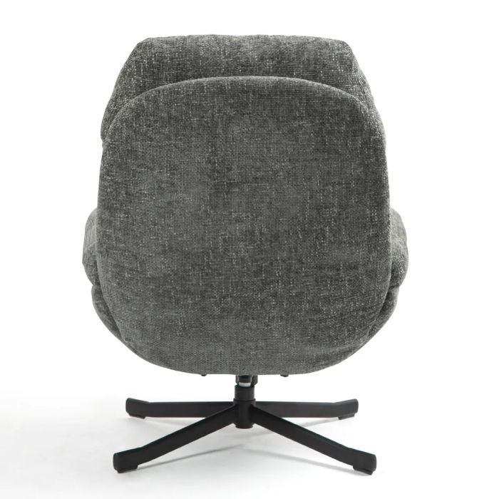 Sillón Reclinable Giratorio Gris, 78 Cm
