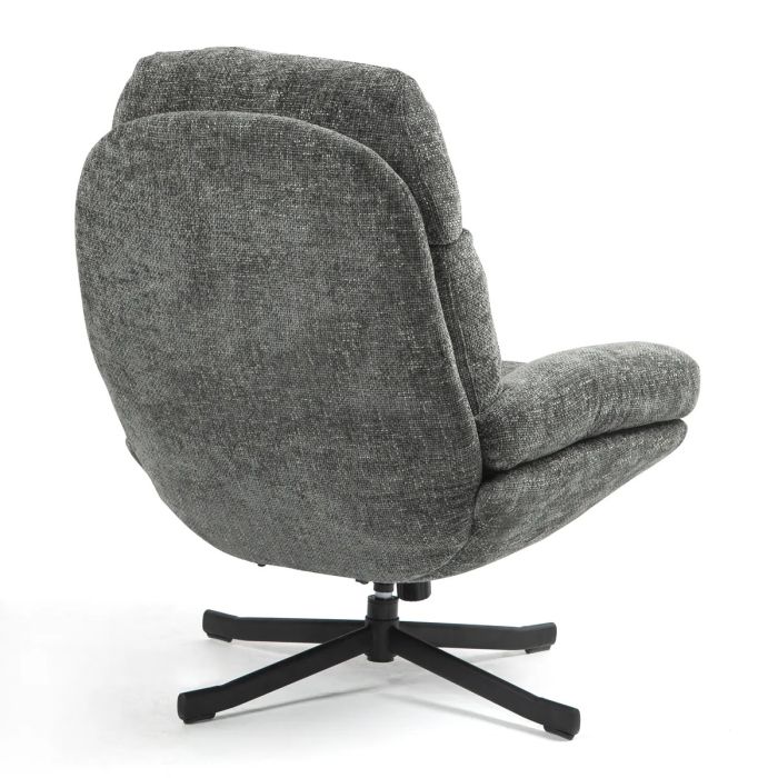 Sillón Reclinable Giratorio Gris, 78 Cm