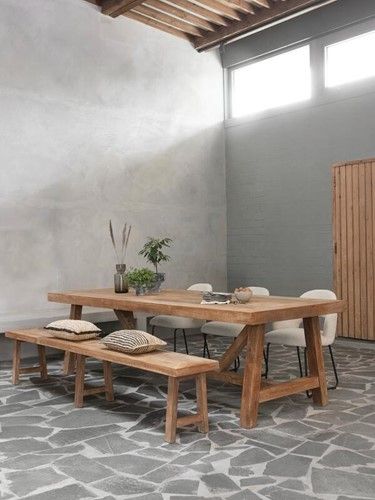 Banco Madera Teca Reciclada, 220 Cm
