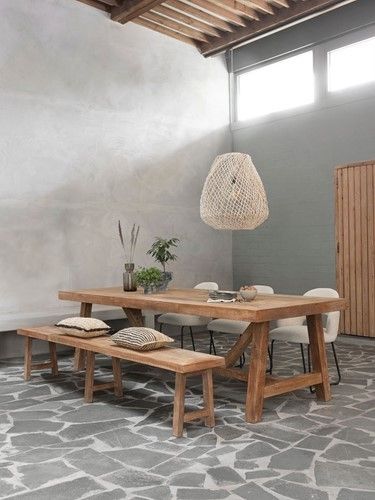 Banco Madera Teca Reciclada, 220 Cm