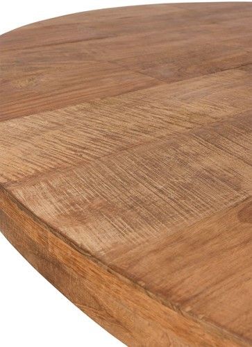 Mesa Comedor Redonda Madera Teca Reciclada, Ø140 Cm