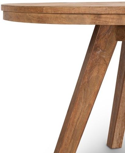Mesa Comedor Redonda Madera Teca Reciclada, Ø140 Cm