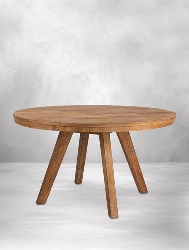 Mesa Comedor Redonda Madera Teca Reciclada, Ø140 Cm