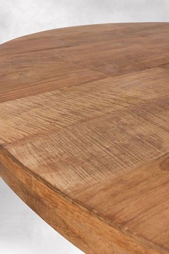 Mesa Comedor Redonda Madera Teca Reciclada, Ø140 Cm