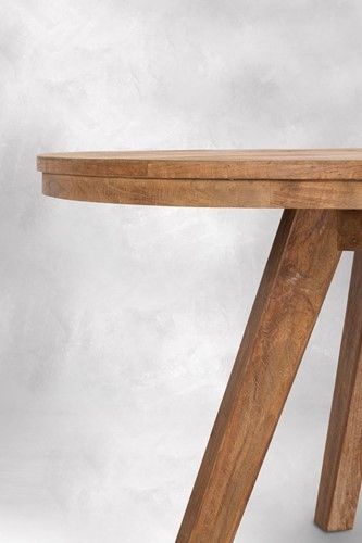 Mesa Comedor Redonda Madera Teca Reciclada, Ø140 Cm