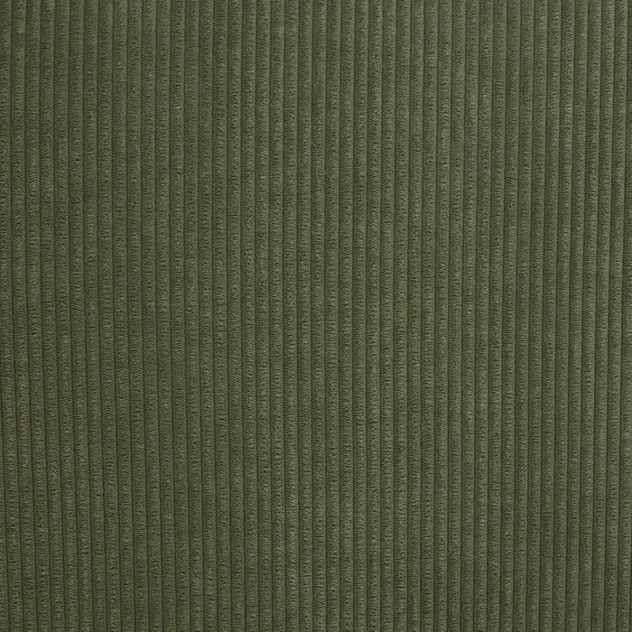 Sofá 3 Plazas Tejido Pana Verde Acero Negro Mate, 206 Cm