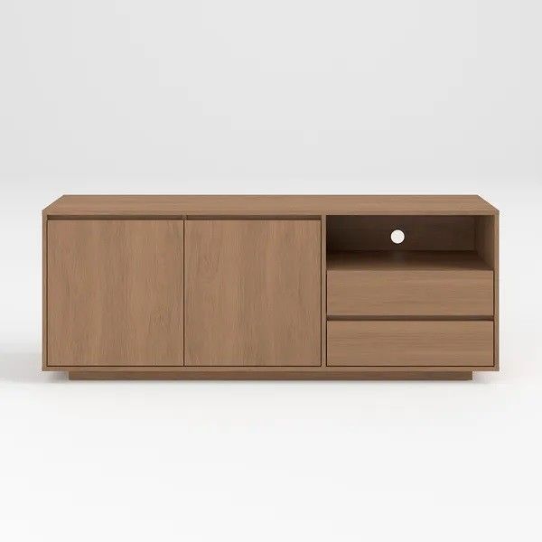Aparador Bajo Como 2 Puertas 2 Cajones Madera Roble, 185 Cm