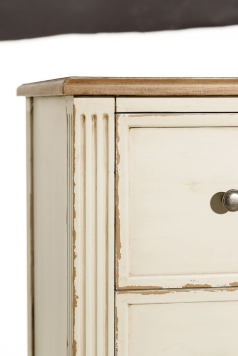 Cómoda Beige Madera Abeto, 90 Cm