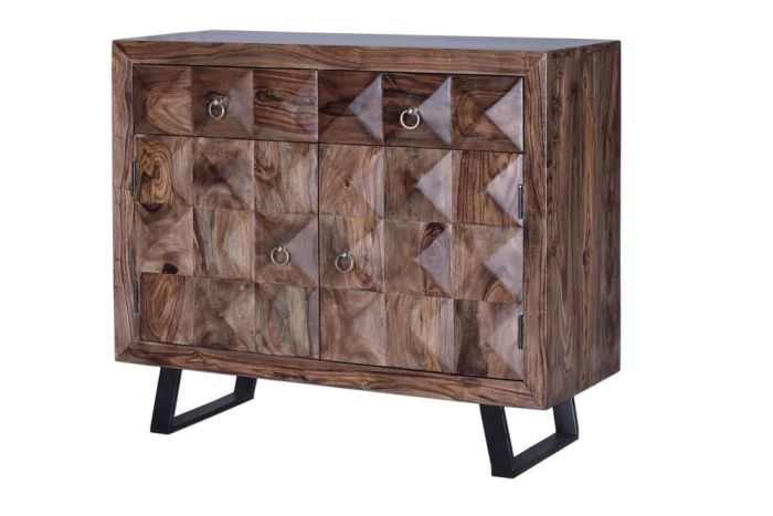 Cómoda Madera Palisandro Hierro, 100 Cm