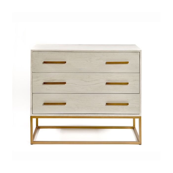 Cómoda Enri Blanco Grisáceo