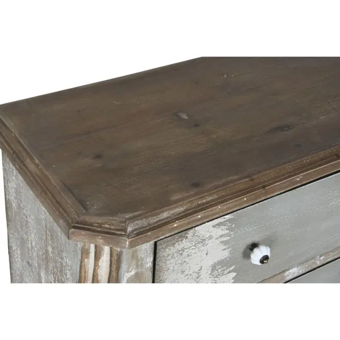 Cómoda Madera Abeto Gris, 91'5 Cm