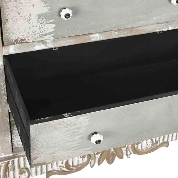 Cómoda Madera Abeto Gris, 91'5 Cm