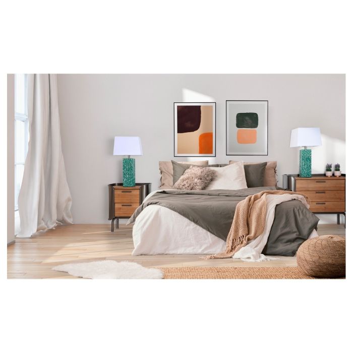 Cómoda Briec Madera Natural Hierro Gris, 91 Cm