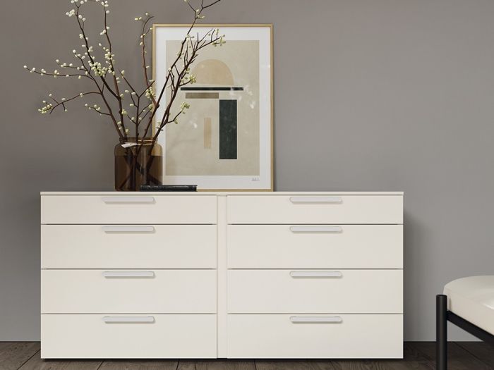 Cómoda 8 Cajones Laminado Liso Sab Kalm