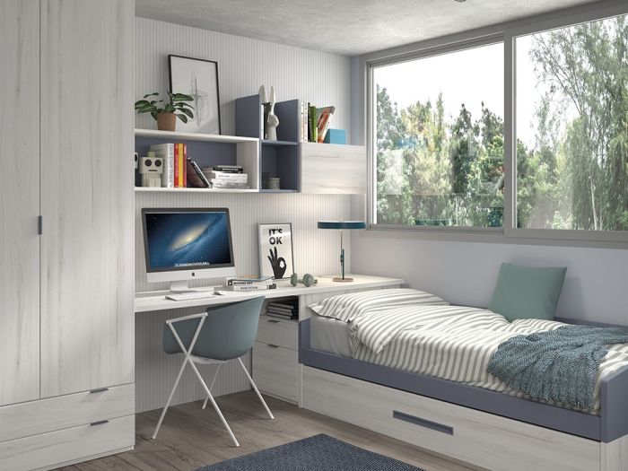 Cama Nido con Armario Formas F102