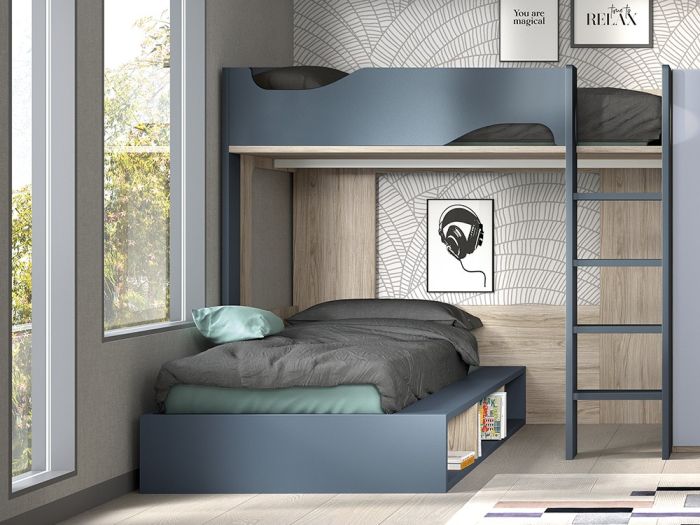 Composición Cama Alta/Cama con Arcón Formas F208