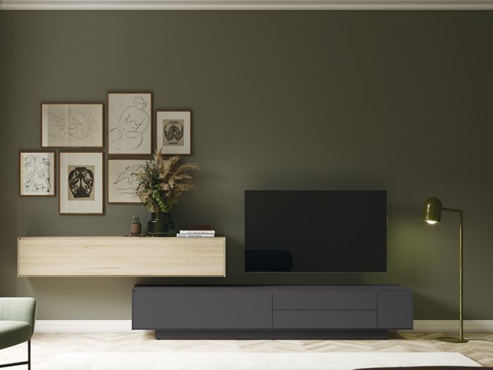 Composición Salón Laminado Haya, 245'2 Cm