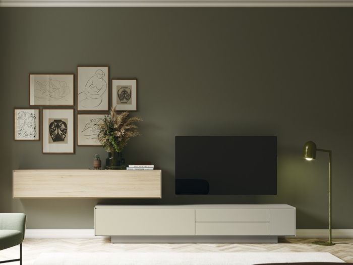 Composición Salón Laminado Haya, 245'2 Cm