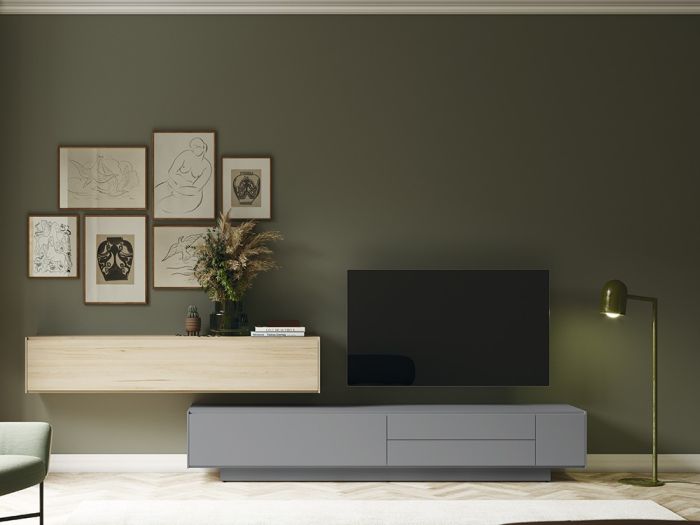 Composición Salón Laminado Haya, 245'2 Cm