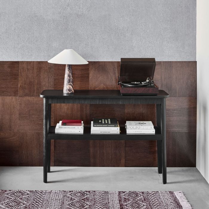 Consola en madera de mango negro 130 cm